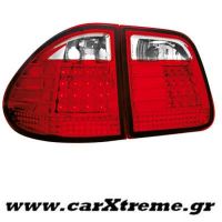 Φανάρι Πίσω Red Crystal Led Mercedes Benz W210 T Model 96-03