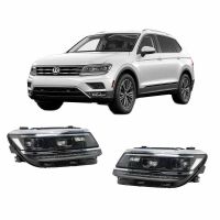 Μπροστινά Φανάρια Set Για Vw Tiguan II mk2 16+ DRL Led Matrix & Led Signal Dynamic R-Line Look H7/H7 Με Μοτέρ Carner