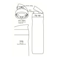 Timolino Omni Tritan Hydration Bottle Venti 700ml Μπλε