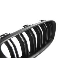 Καρδιές Μάσκας Για Bmw 4 F32 / F33 / F36 13-16 M4 Look Με Διπλή Γρίλια Μαύρο Ματ 2 Τεμάχια