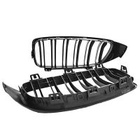 Καρδιές Μάσκας Για Bmw 4 F32 / F33 / F36 13-16 M4 Look Με Διπλή Γρίλια Μαύρο Ματ 2 Τεμάχια