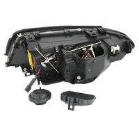 Μπροστινά Φανάρια Set Για Bmw 3 E46 Coupe/Cabrio 03-06 Angel Eyes Μαύρα H7/H7 Με Μοτέρ Depo