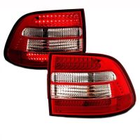 Πισινά Φανάρια Set Για Porsche Cayenne 02-06 Led Κόκκινο/Crystal Eagle Eyes