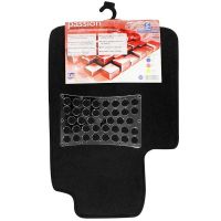 Πατάκια Αυτοκινήτου Universal Μοκέτα Passion Μαύρο 5 Τεμάχια