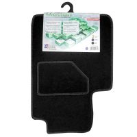 Πατάκια Αυτοκινήτου Universal Μοκέτα Motion Μαύρο 2 Τεμάχια