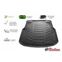 Πατάκι Πορτ-Παγκάζ 3D Σκαφάκι Από Πλαστικό TPE Για Mercedes-Benz C-Class W205 2015- Μαύρο Rizline