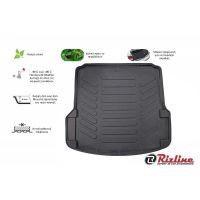 Πατάκι Πορτ-Παγκάζ 3D Σκαφάκι Από Λάστιχο TPE Για Skoda Octavia Α5 2005-2012 Τετράθυρο & Καραβάν Μαύρο Rizline