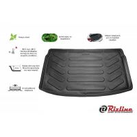 Πατάκι Πορτ-Παγκάζ 3D Σκαφάκι Από Λάστιχο TPE Για VW Polo ΑW 2017- Μαύρο Rizline Επάνω επίπεδο