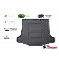 Πατάκι Πορτ-Παγκάζ 3D Σκαφάκι Από Λάστιχο TPE Για Ford Focus ΙΙ Sedan 2005-2011 Μαύρο Rizline