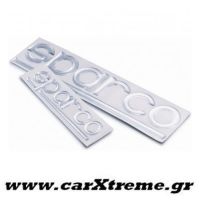 Μεταλλικά Αυτοκόλλητα 10cm Sparco
