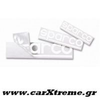 Αυτοκόλλητα σετ με Διάτρηση (30 τεμ) Λευκά 15cm Sparco