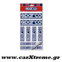 Αυτοκόλλητα σετ Διαφόρων Διαστάσεων Sparco