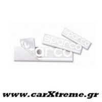 Αυτοκόλλητα σετ με Διάτρηση (20 τεμ) Λευκά 20cm Sparco