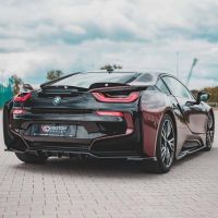 Αεροτομή Πορτ Παγκάζ Για Bmw i8 14-20 Lipspoiler Carbon Look Maxton Design Από Abs Πλαστικό