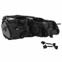 Μπροστινά Φανάρια Set Για Vw Golf VΙ (6) 08-12 Mk8 Golf Look Dynamic Start DRL & Φλας Μαύρα Full Led Με Μοτέρ VLand