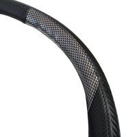 Κάλυμμα Τιμονιού Αυτοκινήτου Δερματίνη X-Treme Sport Μαύρο-Carbon Medium 38cm