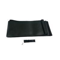 Κάλυμμα Τιμονιού Αυτοκινήτου Δερμάτινο Ραφτό Μαύρο Medium 38cm