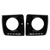 Μασκάκια Φαναριών Με DRL Για Mercedes-Benz G-Class W461/W463 90-15 G55/G65 Amg 4 Τεμάχια