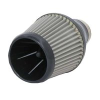 Φιλτροχοάνη Αυτοκινήτου Universal Με 4 Αντάπτορες Φ89/76/70/63.5mm Μαύρο/Γκρι