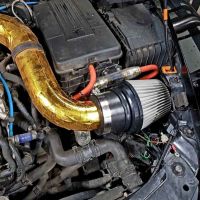 Φιλτροχοάνη Αυτοκινήτου Universal Με 4 Αντάπτορες Φ89/76/70/63.5mm Μαύρο/Γκρι