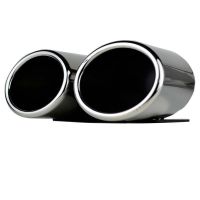 Μπούκες Εξάτμισης Διπλές Για Audi A3 8V 12-15 S3 Look 2 Τεμάχια