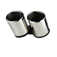 Μπούκες Εξάτμισης Διπλές Για Audi A4 B8 08-15 S4 Look 2 Τεμάχια