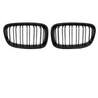 Καρδιές Μάσκας Για Bmw 1 F20 / F21 11-15 M4 Look Με Διπλή Γρίλια Μαύρο Γυαλιστερό 2 Τεμάχια