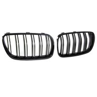 Καρδιές Μάσκας Για Bmw X3 E83 06-11 M4 Look Με Διπλή Γρίλια Μαύρο Γυαλιστερό 2 Τεμάχια