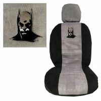 Καλύμματα Μπροστινών Καθισμάτων Πετσέτα Batman Γκρι/Μαύρο 4 Τεμάχια 2619611