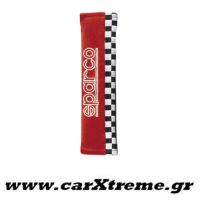 Μαξιλαράκι Ζώνης Ασφαλείας Sport Λεπτό Κόκκινο Sparco