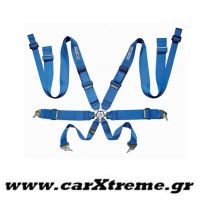 Ζώνη Racing 8 Point Harness Μπλε Sparco