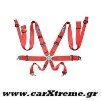 Ζώνη Racing 8 Point Harness Κόκκινη Sparco
