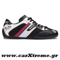 Παπούτσια Time 77 Μαύρο-'Ασπρο Sparco