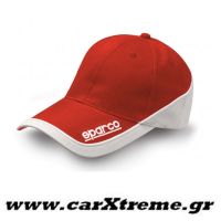 Καπέλο Dakota Γκρι- Κόκκινο (6τεμ) Sparco