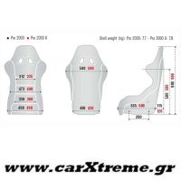 Εσωτερικό Κάθισμα Racing Pro 2000 Κόκκινου Χρώματος Sparco