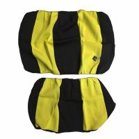 Κάλυμμα Πισινών Καθισμάτων Αυτοκινήτου Neopren Type R Μαύρο-Κίτρινο 2 Τεμάχια