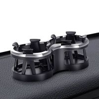 Ποτηροθήκη Διπλή Με Περιστρεφόμενη Βάση Μαύρη Νίκελ 22525