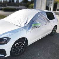 Κουκούλα- Καλύπτρα Εξωτερική Μπροστινών Παραθύρων Με Αντανακλαστική Ταινία Στους Καθρέπτες & Ιμάντες Πρόσδεσης 250x170cm 13077