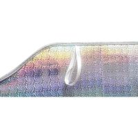 Ηλιοπροστασία Παρμπρίζ Αλουμινίου Laser Ιριδίζουσα Large 145 x70 cm