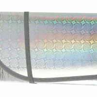 Ηλιοπροστασία Παρμπρίζ Αλουμινίου Laser Ιριδίζουσα Large 145 x70 cm