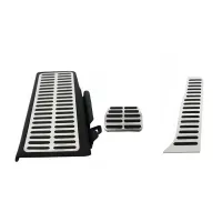 Πεντάλ Αλουμινίου Κουμπωτά Και Footrest Για VW Passat B6 05-10 / Passat B7 10-14 / Passat CC Αυτόματα Σετ 3 Τεμάχια KPVW02