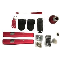 Πεντάλ Αλουμινίου Με Πόμολο Λεβιέ , Μπρελόκ & Κεραία Universal Type-R  Κόκκινο Χρώμα Σετ 8 Τεμάχια