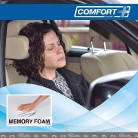 Πλαινά Μαξιλαράκια Προσκέφαλου / Υποστήριξης Λαιμού Memory Foam  HLU3000 11x20x3.5cm Μπεζ 1 Τεμάχιο