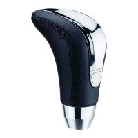 Πόμολο Λεβιέ Ταχυτήτων Universal Μαύρο/Νίκελ Με Ραφές Για Κανονική Όπισθεν 37060