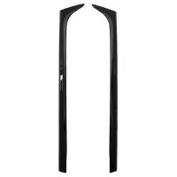 Αεροτομές Πρόσθετα Δεξιά Αριστερά Για VW Polo 6R/6C 09-17  Μαύρο Γυαλιστερό Πλαστικό Standard Έκδοση 2 Τεμάχια