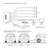 Σύστημα Παρκαρίσματος PDC Με 4 Αισθητήρες 22mm Μαύρο Χρώμα Με Ήχο Buzzer Amio 01567