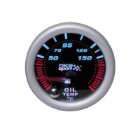 Όργανο Θερμοκρασίας Λαδιού Racesport "Phantom Look" Φιμέ 52mm Με 7 Χρώματα