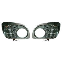 Διακοσμητικά Πλαίσια Για Προβολείς Ομίχλης Toyota Hilux Vigo 05-11 Χρώμιο Με Φωτισμό Led 2 Τεμάχια