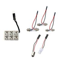 Led Πλαφονιέρας 6 Led 24volt Με 5 Αντάπτορες Κόκκινο 1 Τεμάχιο