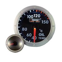 Όργανο Θερμοκρασίας Λαδιού Prosport Diamond Mirror Look Φιμέ 52mm 270 Μοίρες
